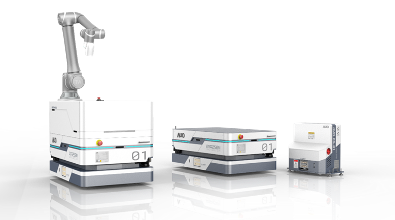 南宫·28WD數位開發的自主式移動機器人（AMR250M），搭配全向輪並結合AI演算法、2D LiDAR、3D攝影機等技術，協助客戶實現產線全自動化